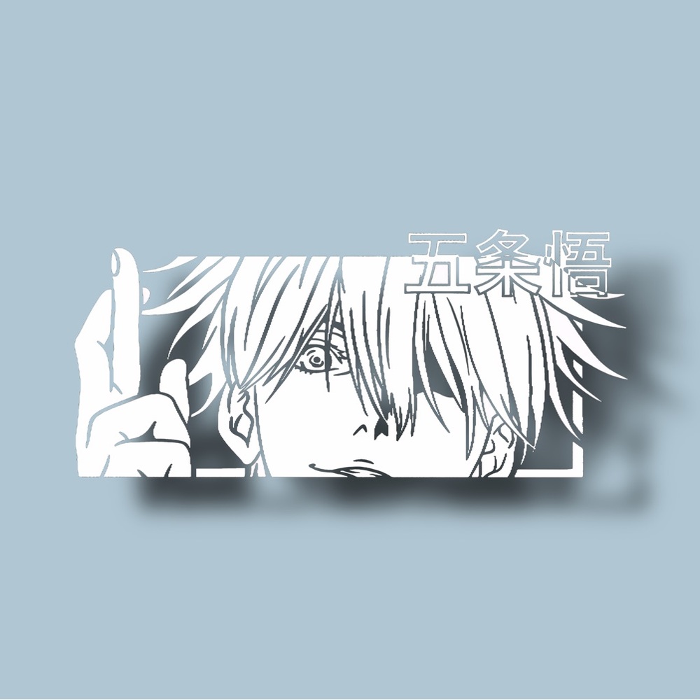 Jujutsu Kaisen Gojo Six Eyes Vinyl Decal Laptop Sticker Car Decal